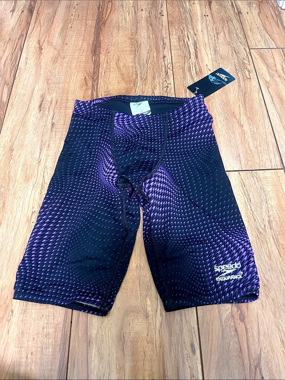 NWT SPEEDO Men's Flow Jammer in Black/Purple